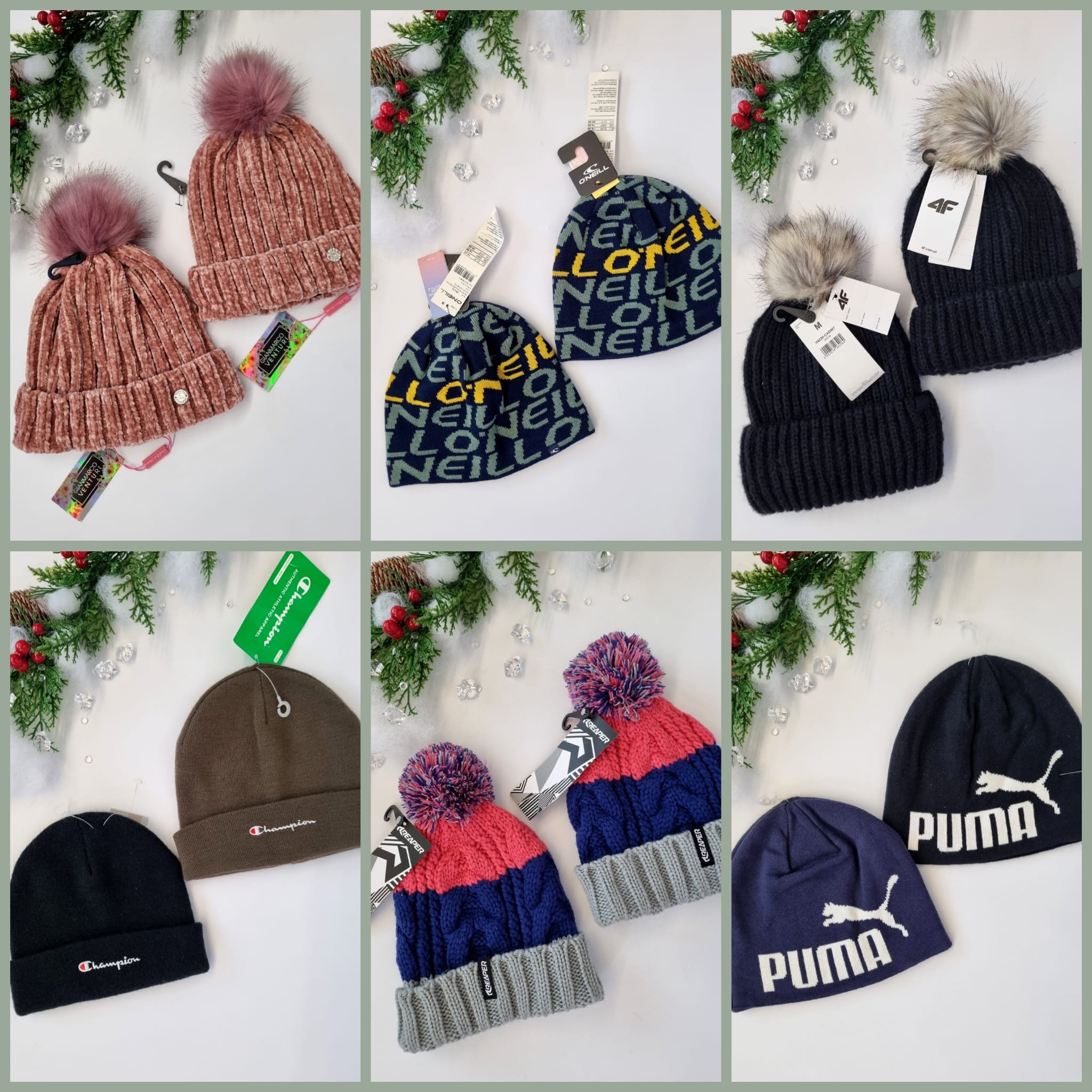 Winter Hat Mix Puma, Lotto, Alesya, Reaper, Willard, O'Neill, Salomon, Levi's, Under Armour, Champion Winter Hat Mix Puma, Lotto, Alesya, Reaper, Willard, O'Neill, Salomon, Levi's, Under Armour, Champion